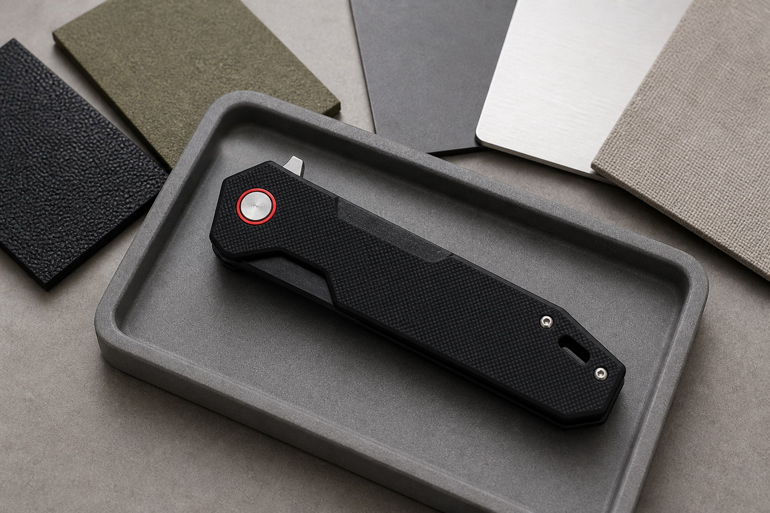 folding knife handle material finish complexity