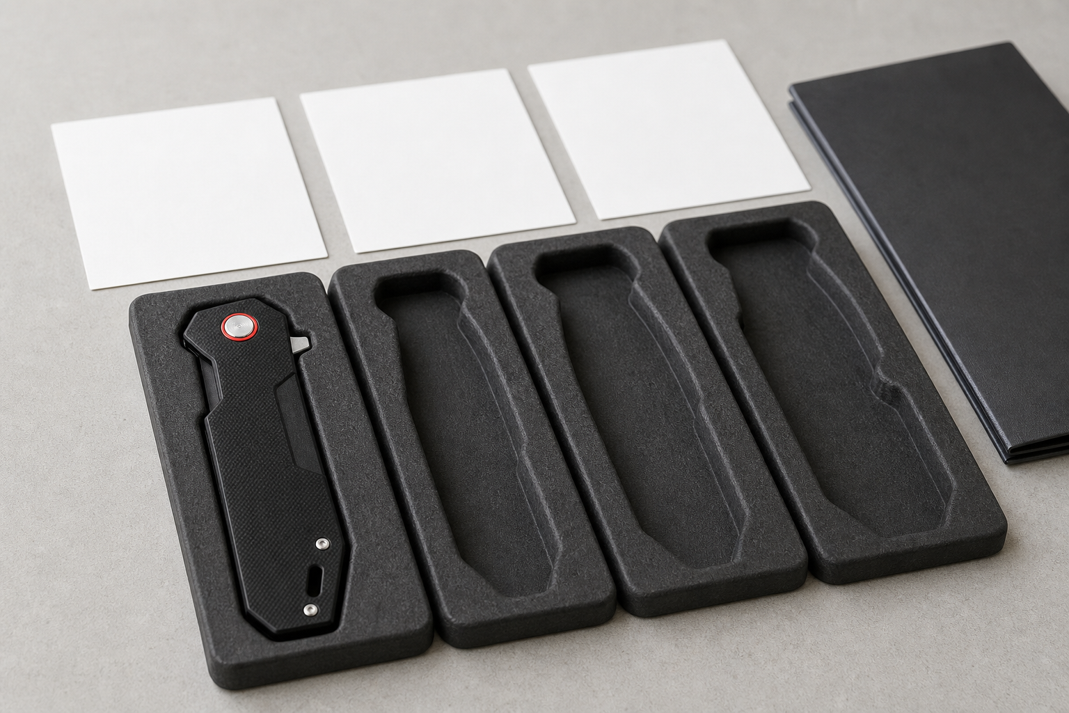 custom folding knife prototype development rounds