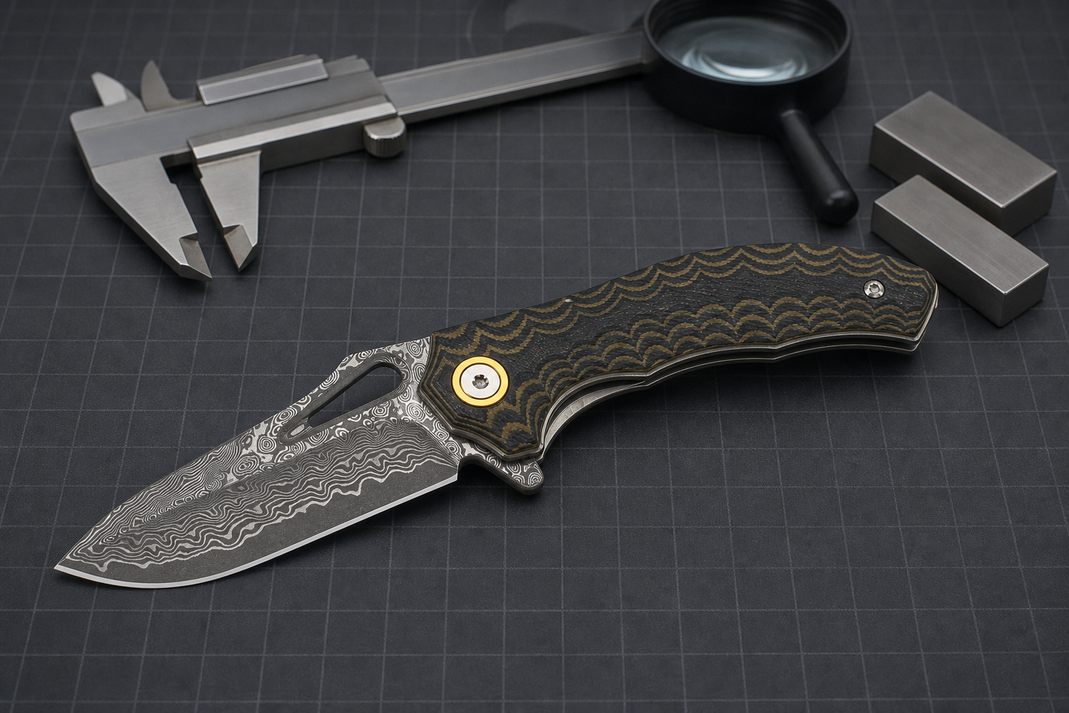 custom knife measurement and QC checks