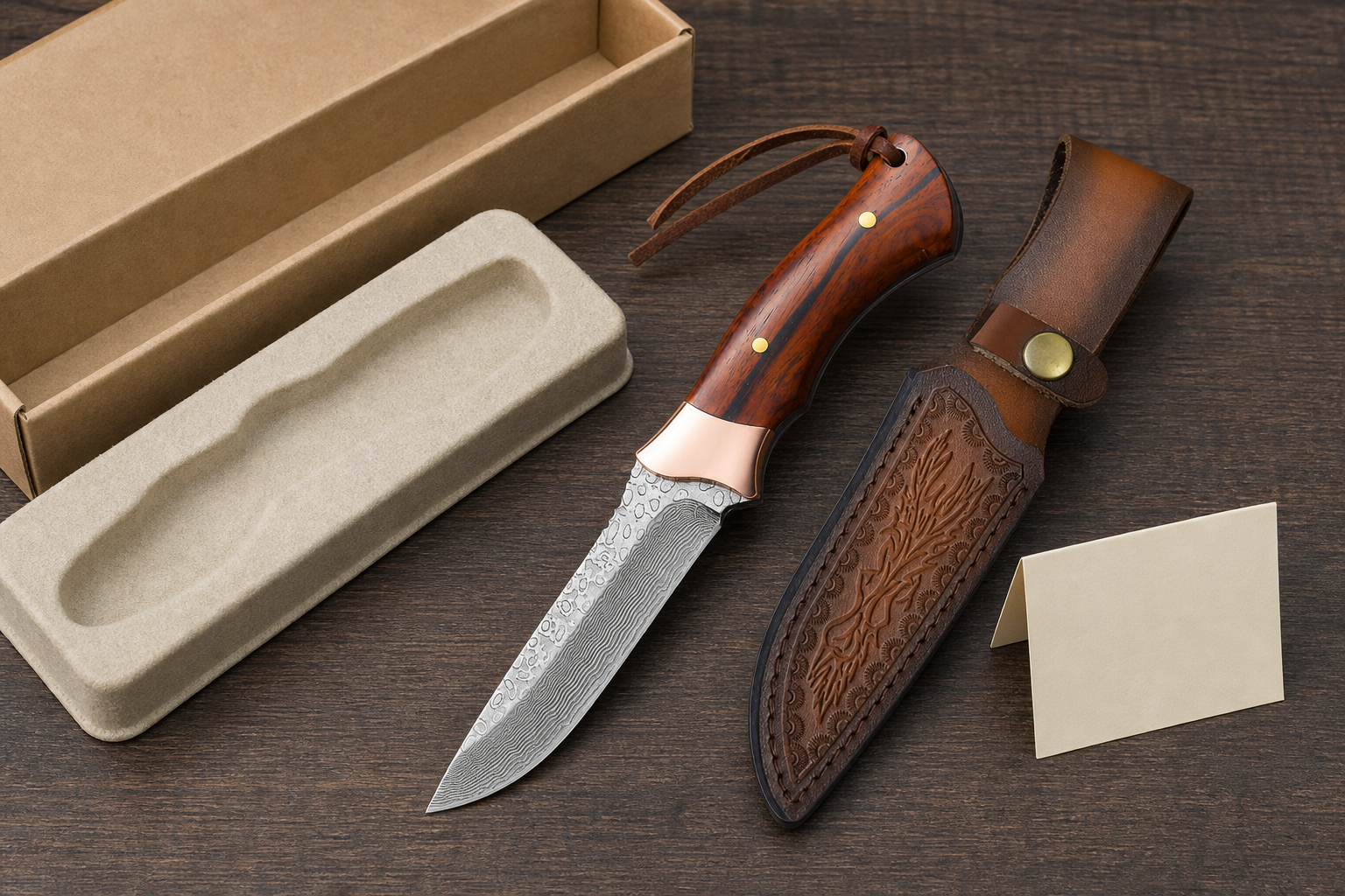 custom knife packaging instructions claims