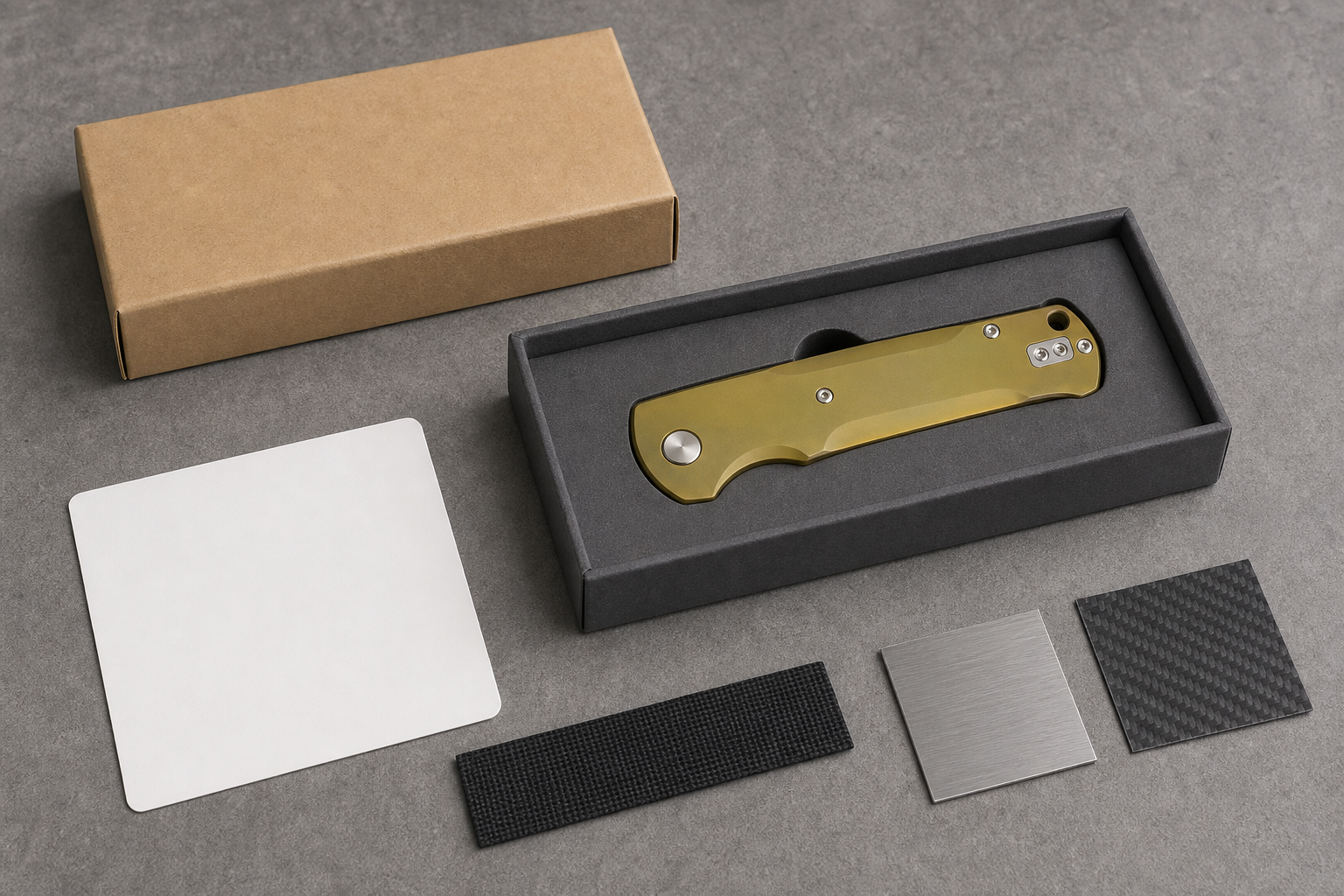 warehouse EDC folding knife design brief