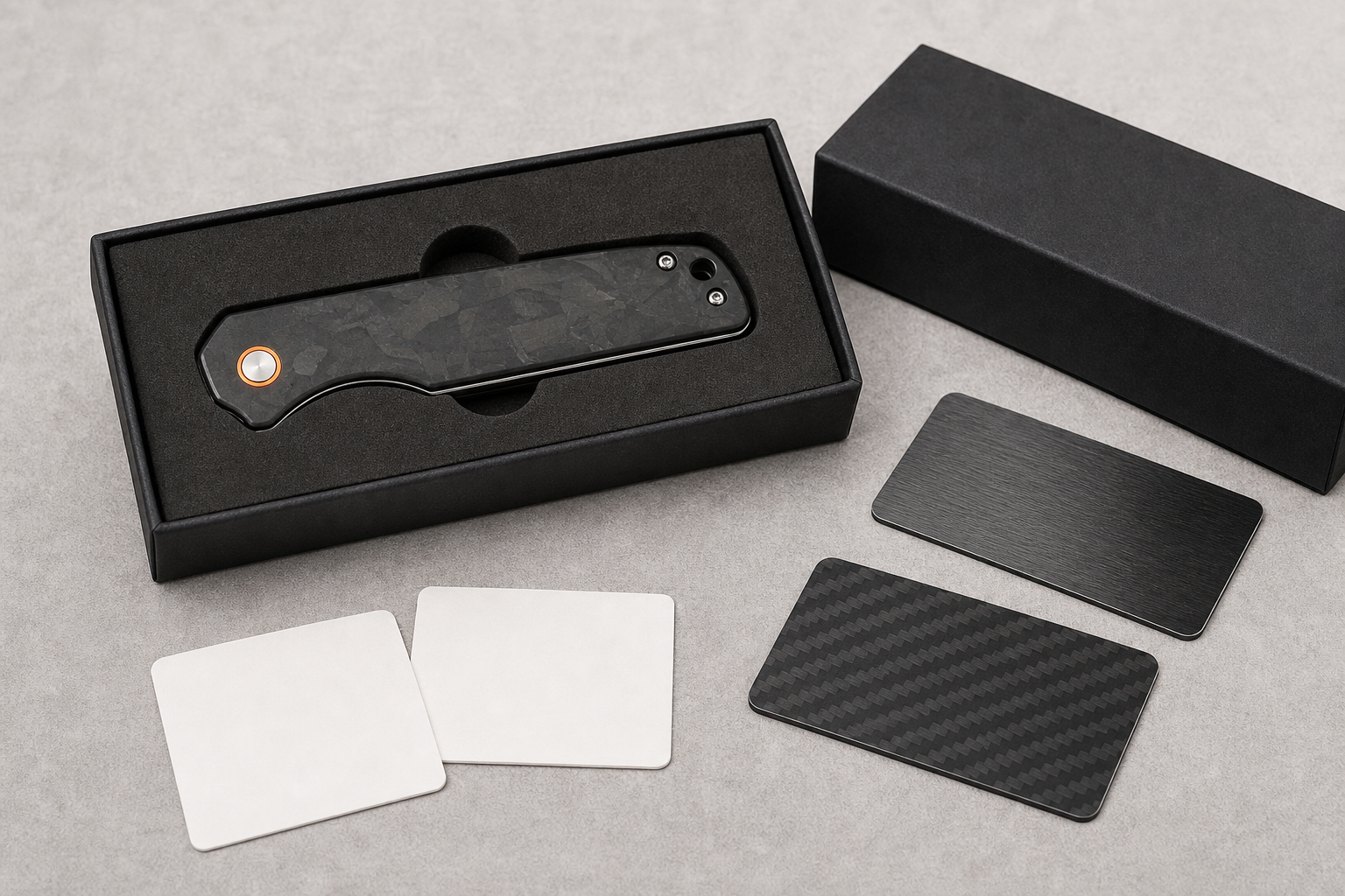 EDC folding knife handle clip safety details