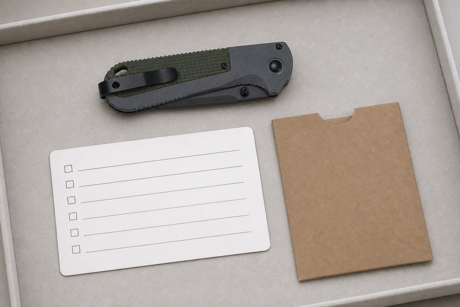 EDC pocket knife lock RFQ checklist