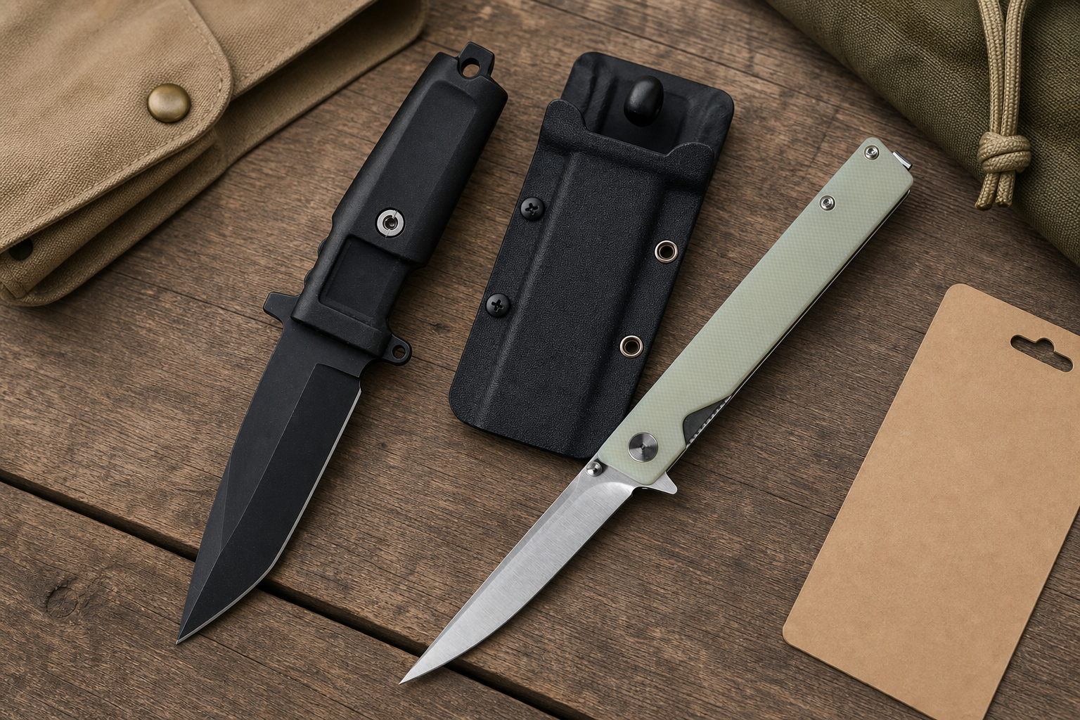fixed blade folding knife use case comparison