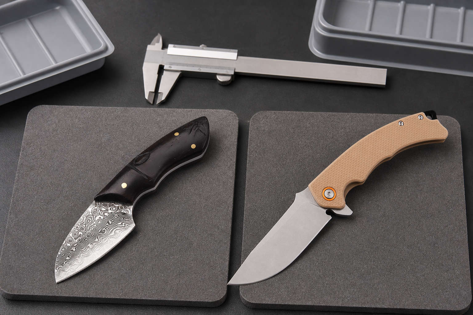 fixed blade folding knife qc comparison