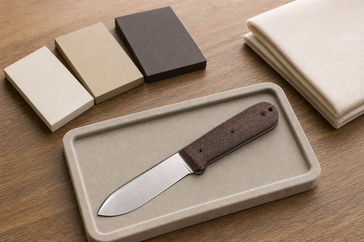 fixed blade handle material maintenance