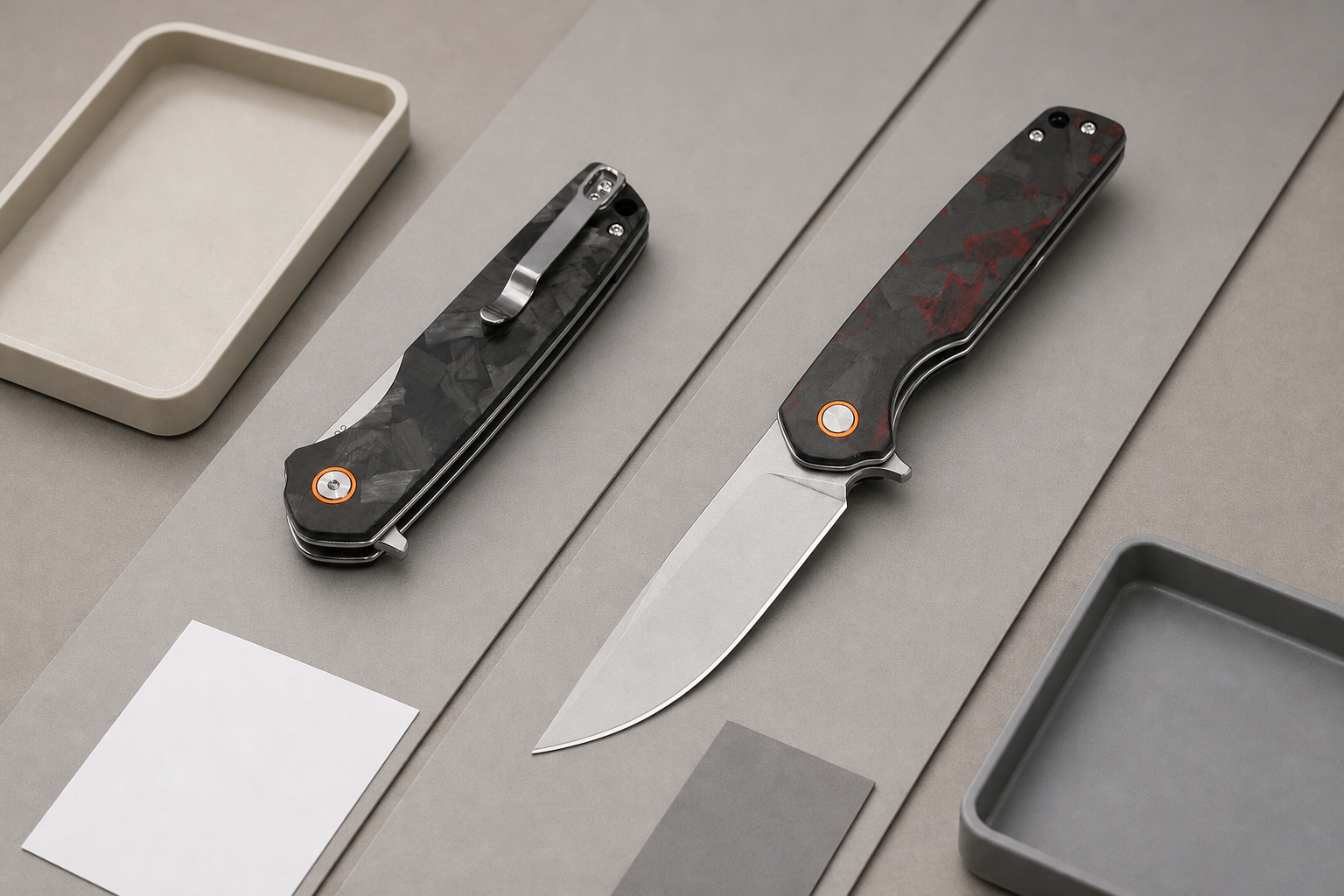 fixed and folding knife manufacturing route comparison