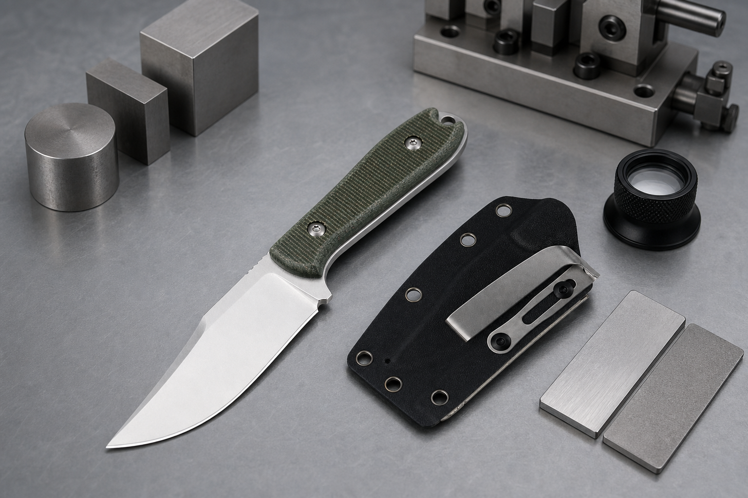 knife steel heat treatment grinding control
