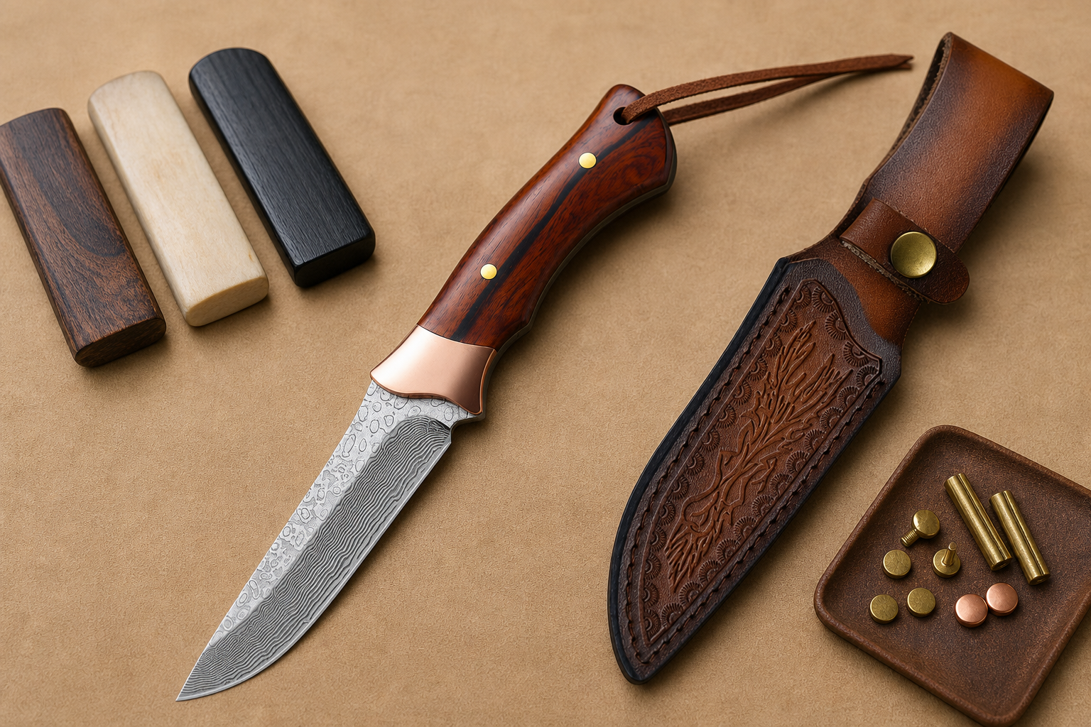 knife handles fasteners sheath clips planning
