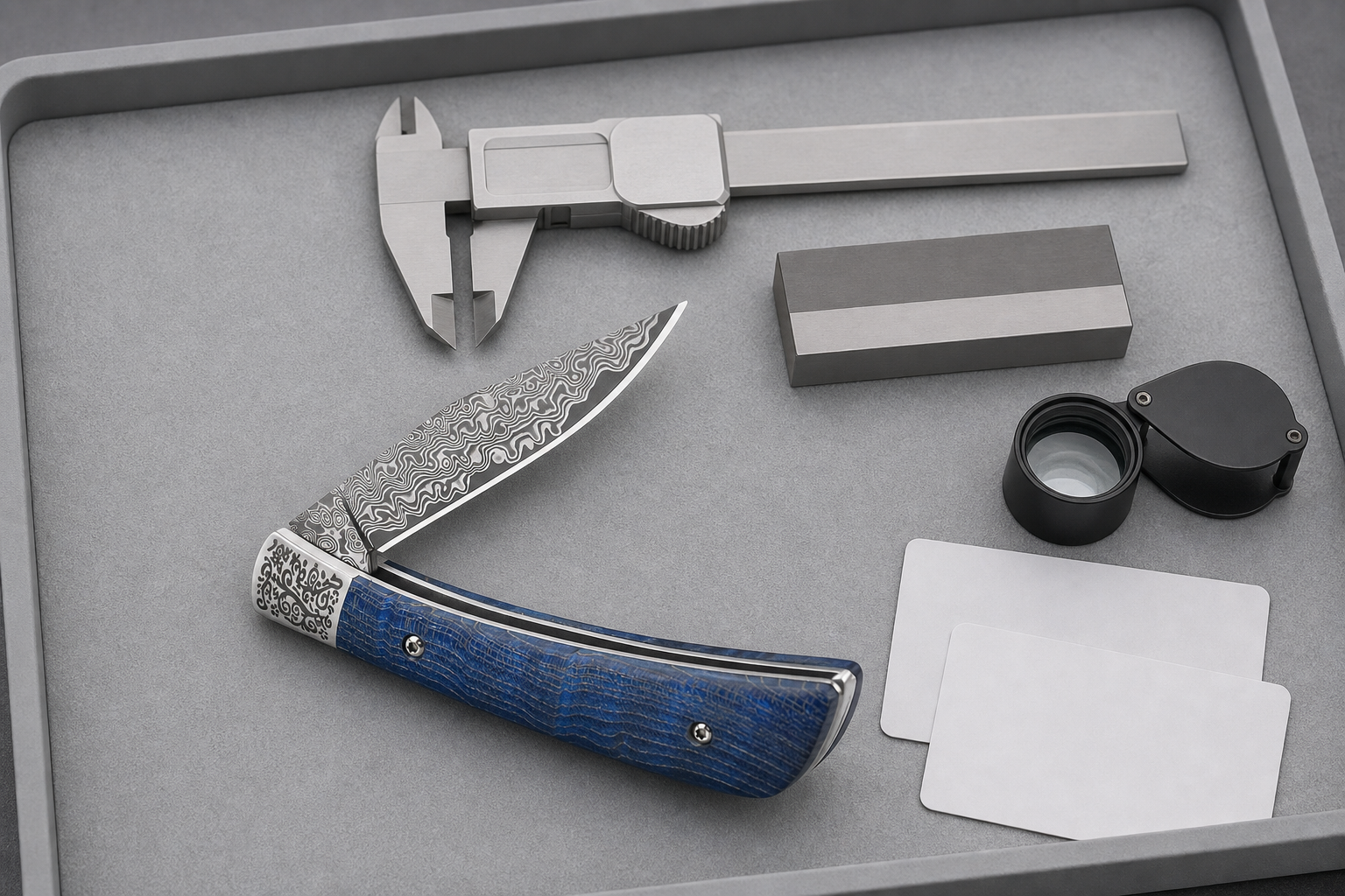 fixed and folding knife tolerance inspection