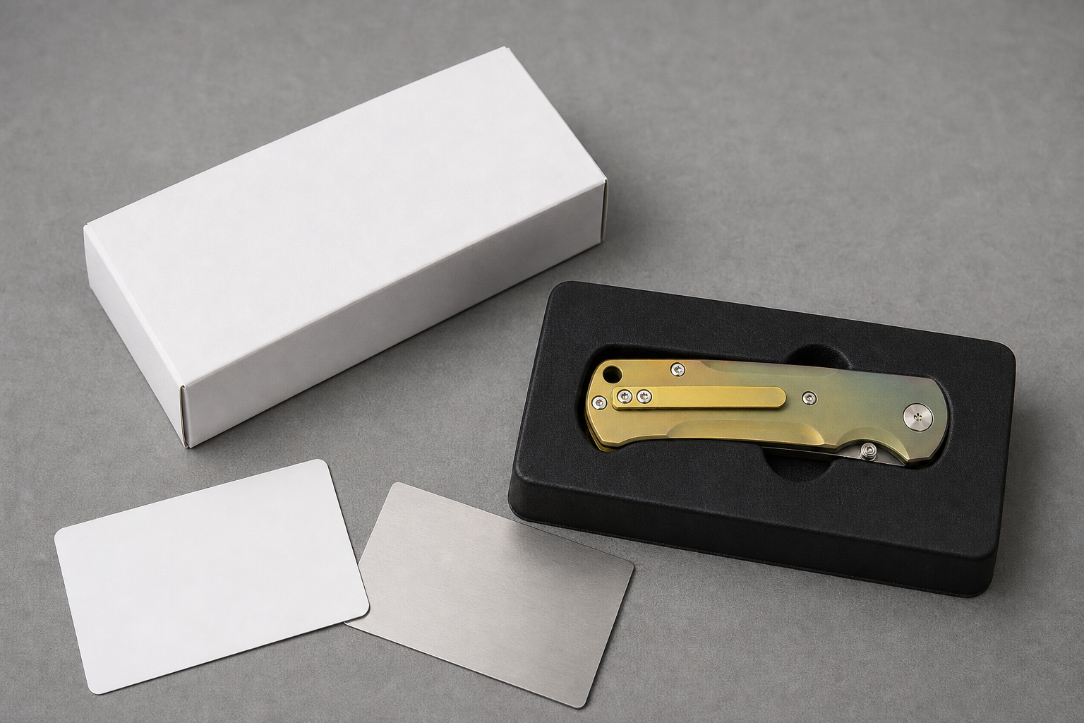 modern folding knife production QC
