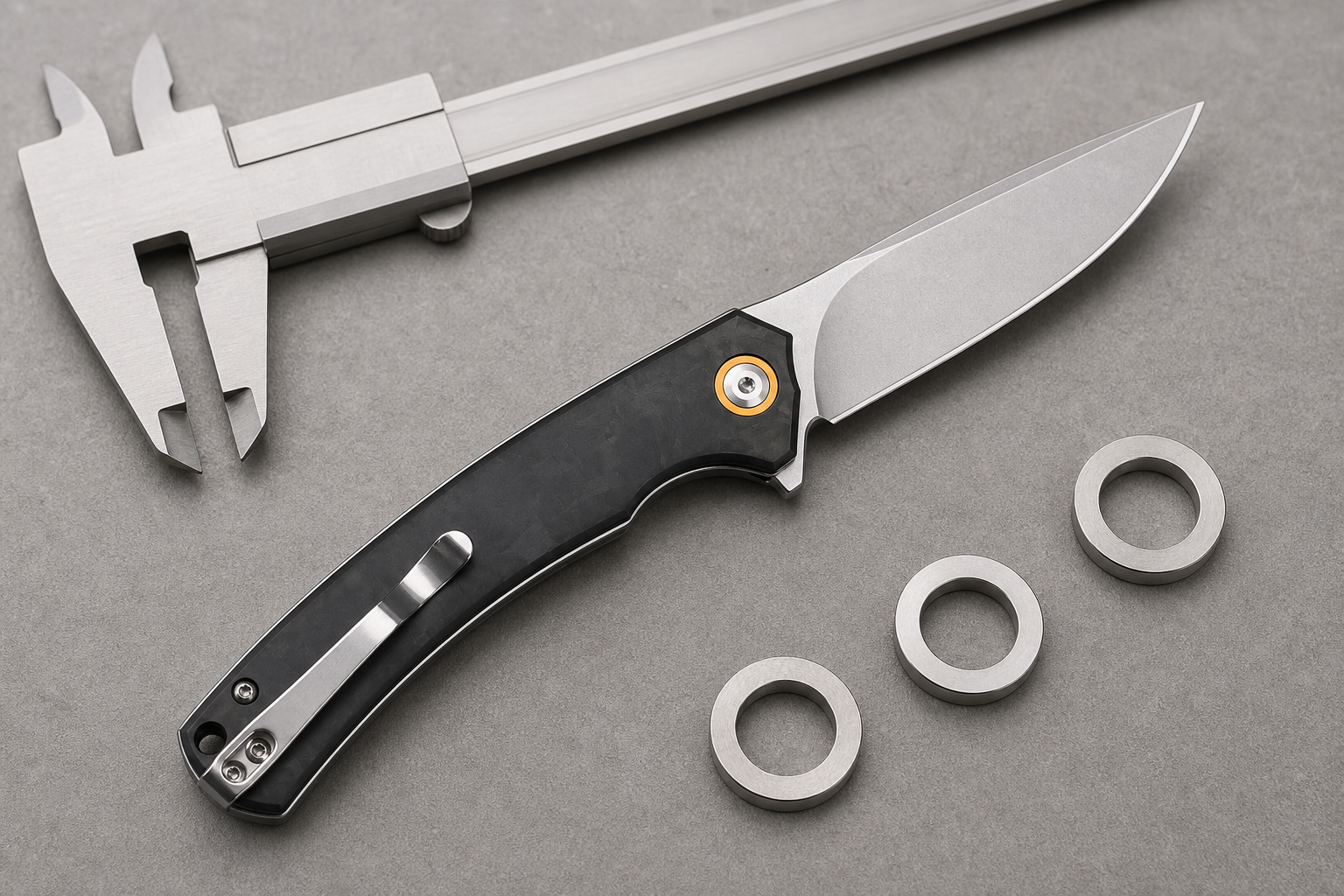 folding knife pivot hardware QC
