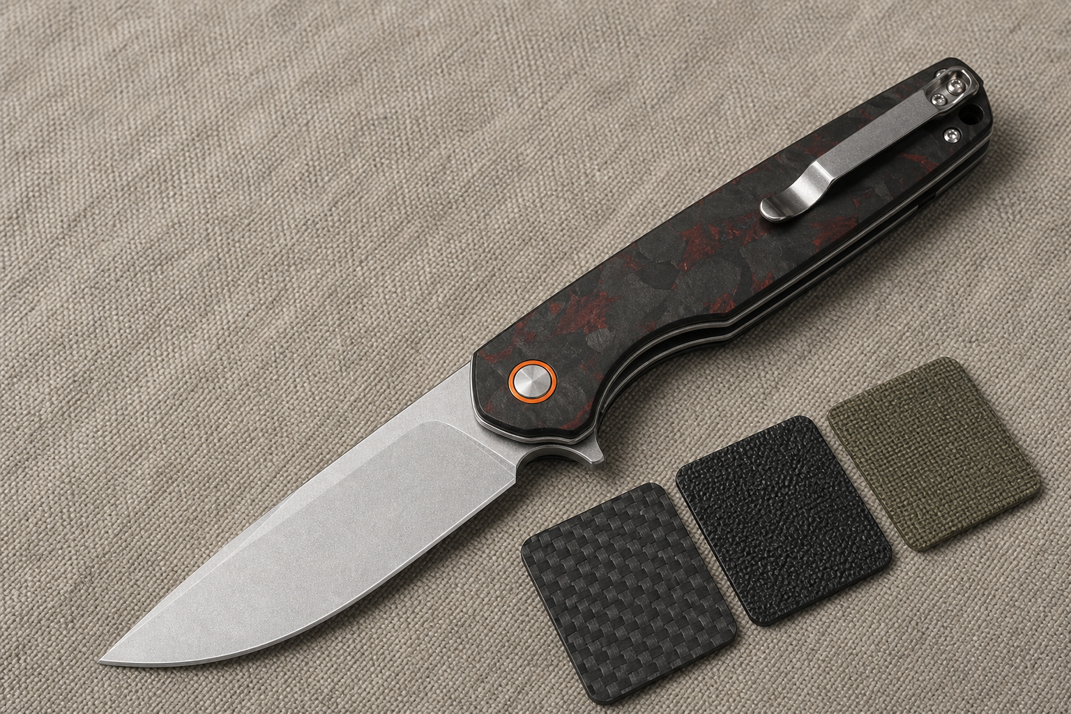 folding knife handle clip ergonomics