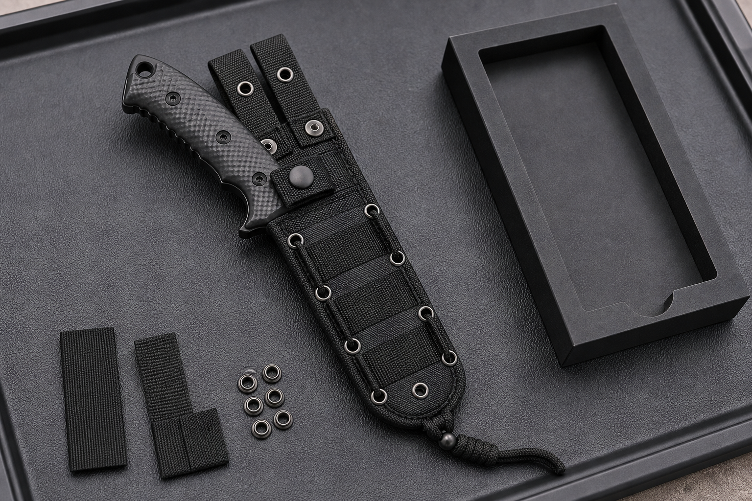 hunting knife sheath retention safety design