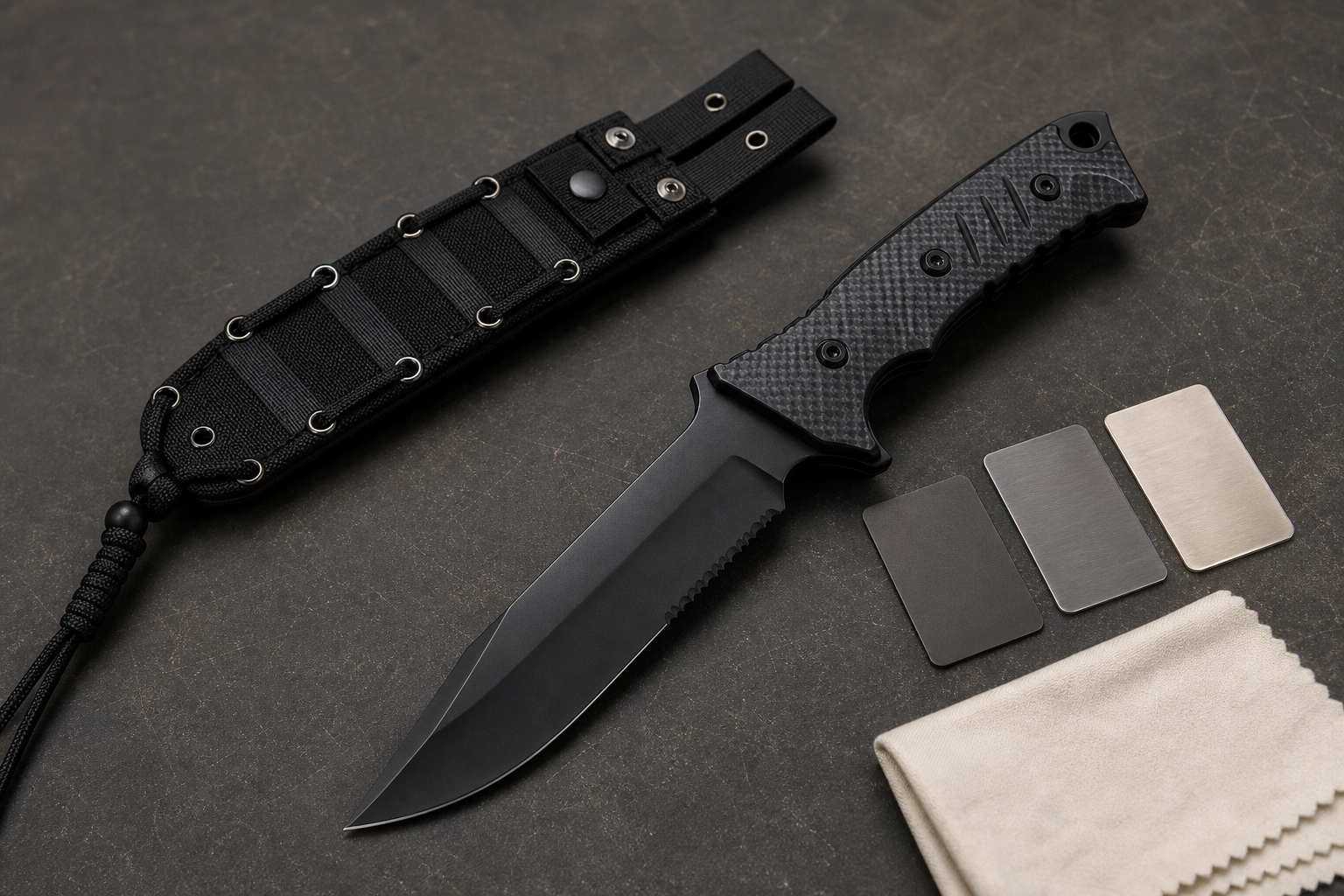 hunting knife steel heat treatment finish choice