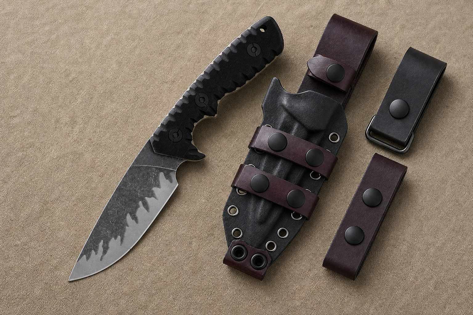 hunting knife sheath and carry method selection