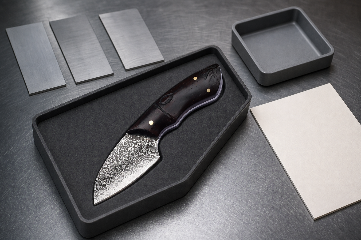 Japanese-style outdoor knife steel heat treatment