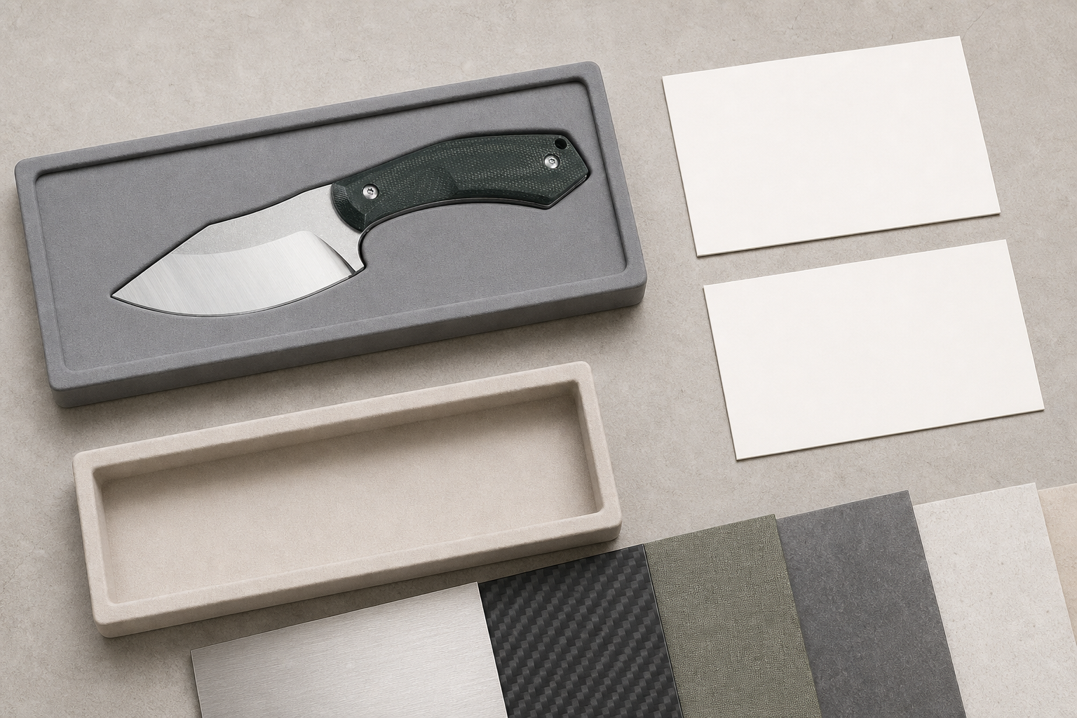 knife blade shape planning before sampling