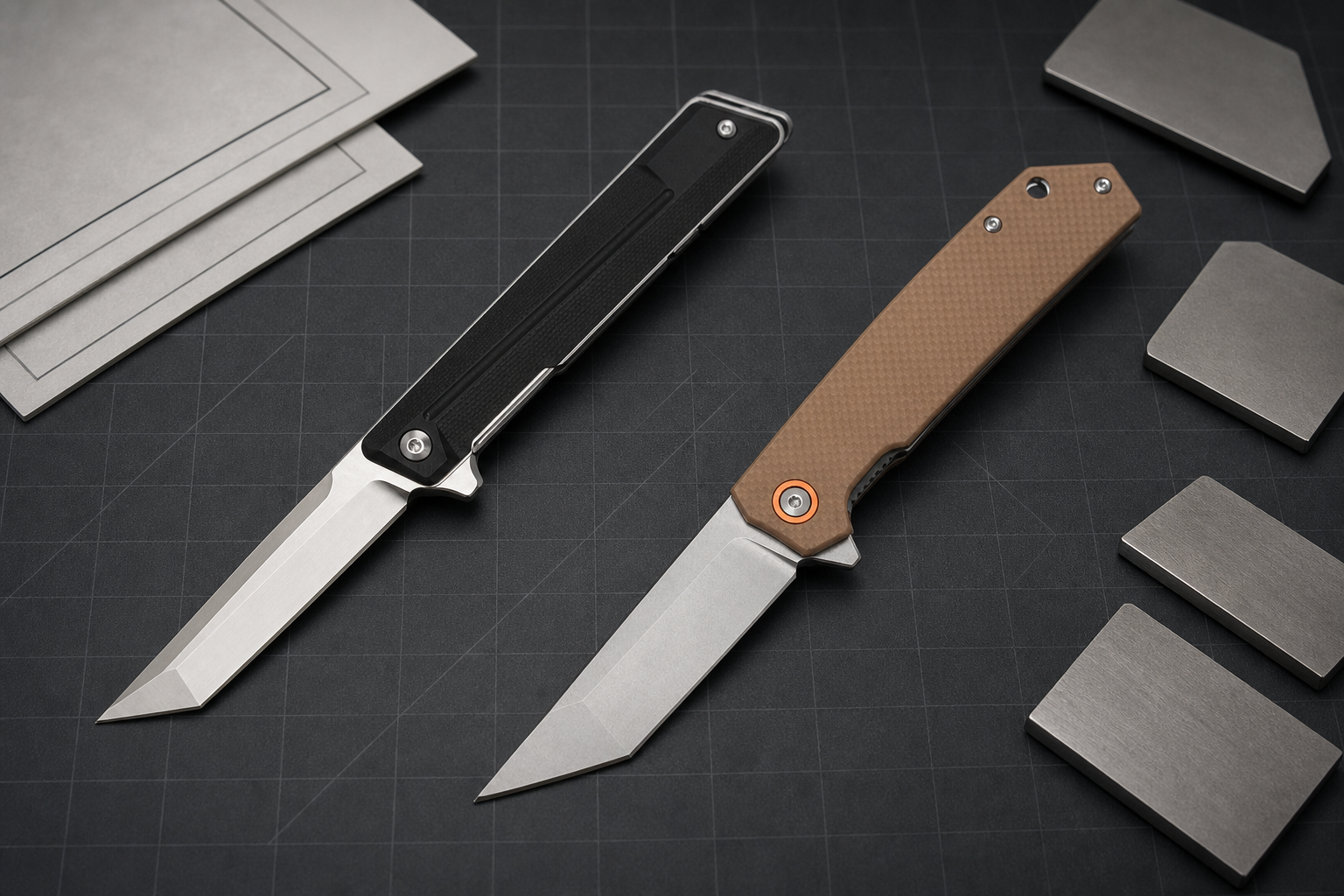 tanto and modified tanto blade geometry