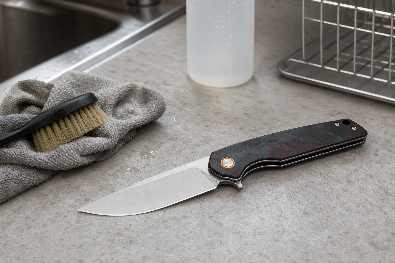knife cleaning and sanitizing definition