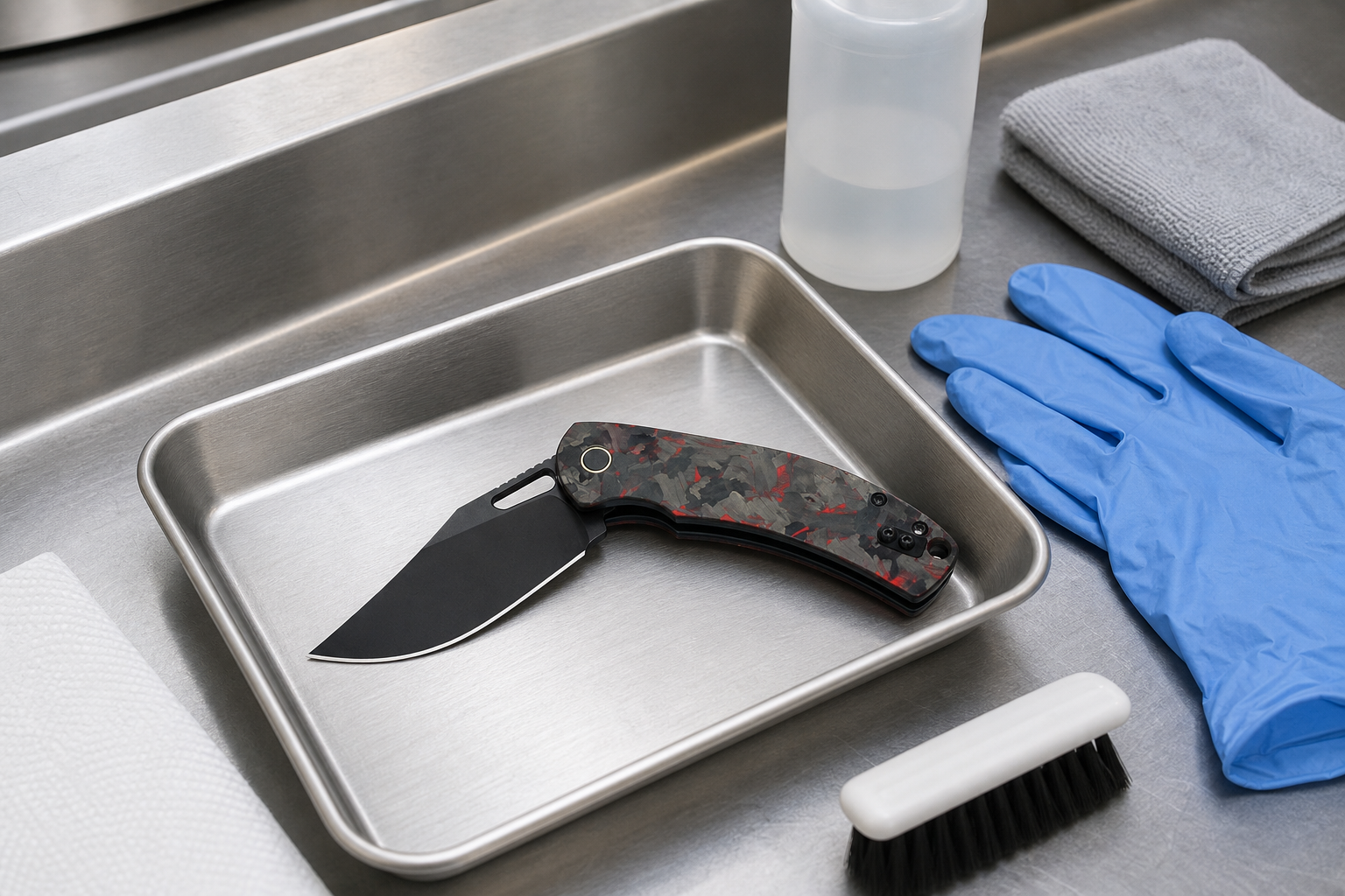 knife contamination cleaning decision