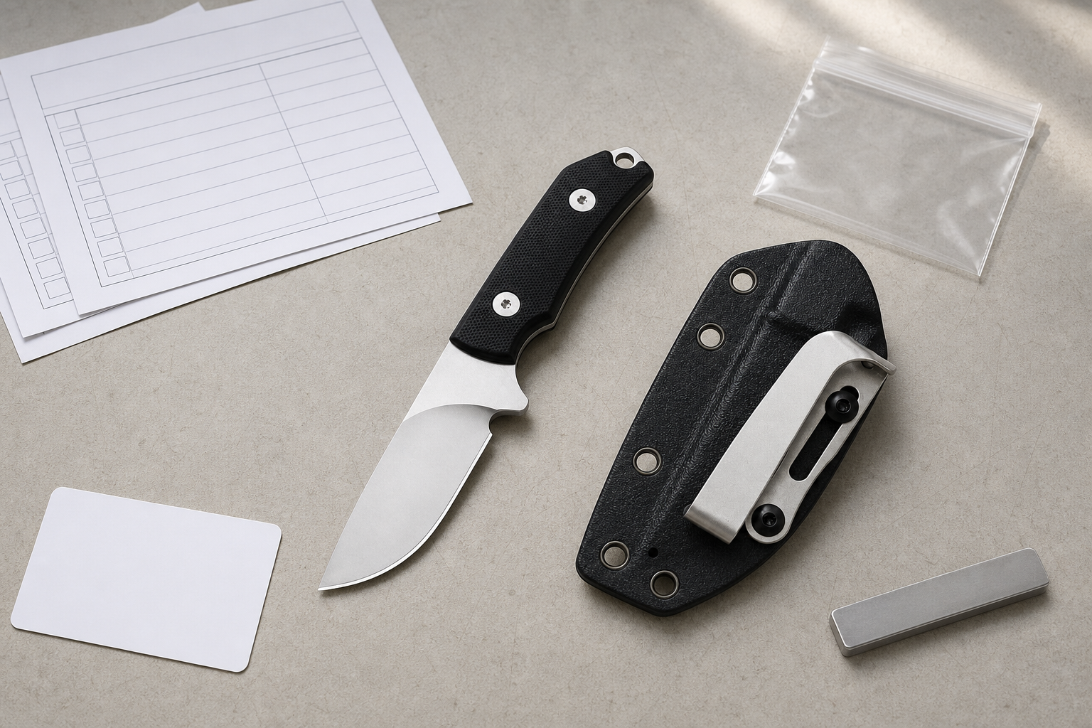 knife edge type QC inspection records