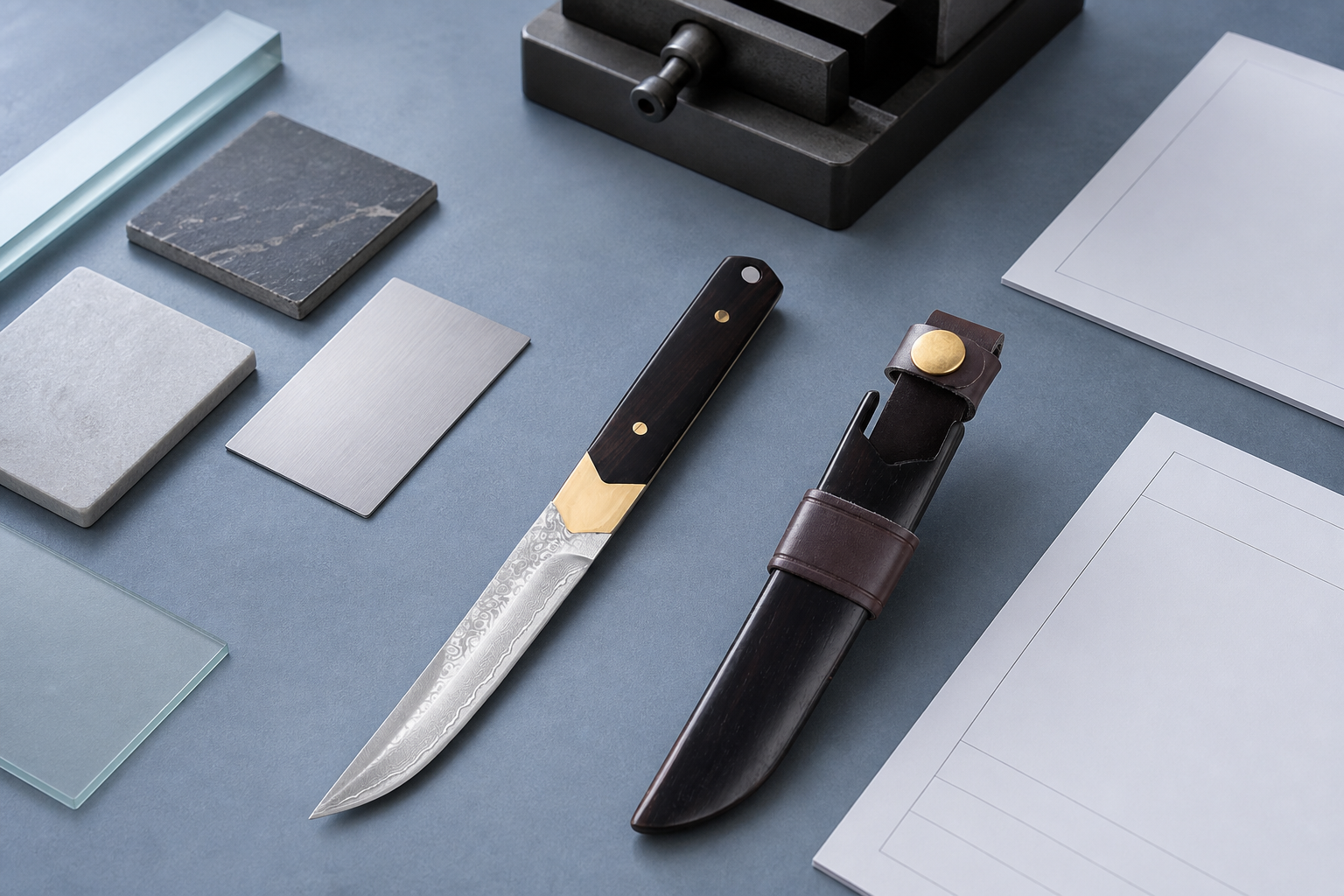 knife post forging heat treatment control