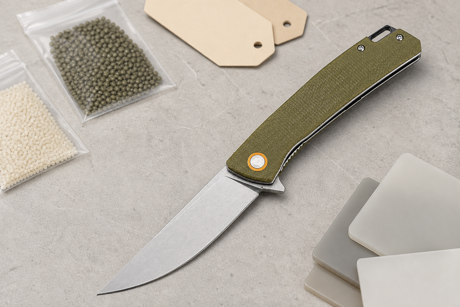 knife handle material compliance questions