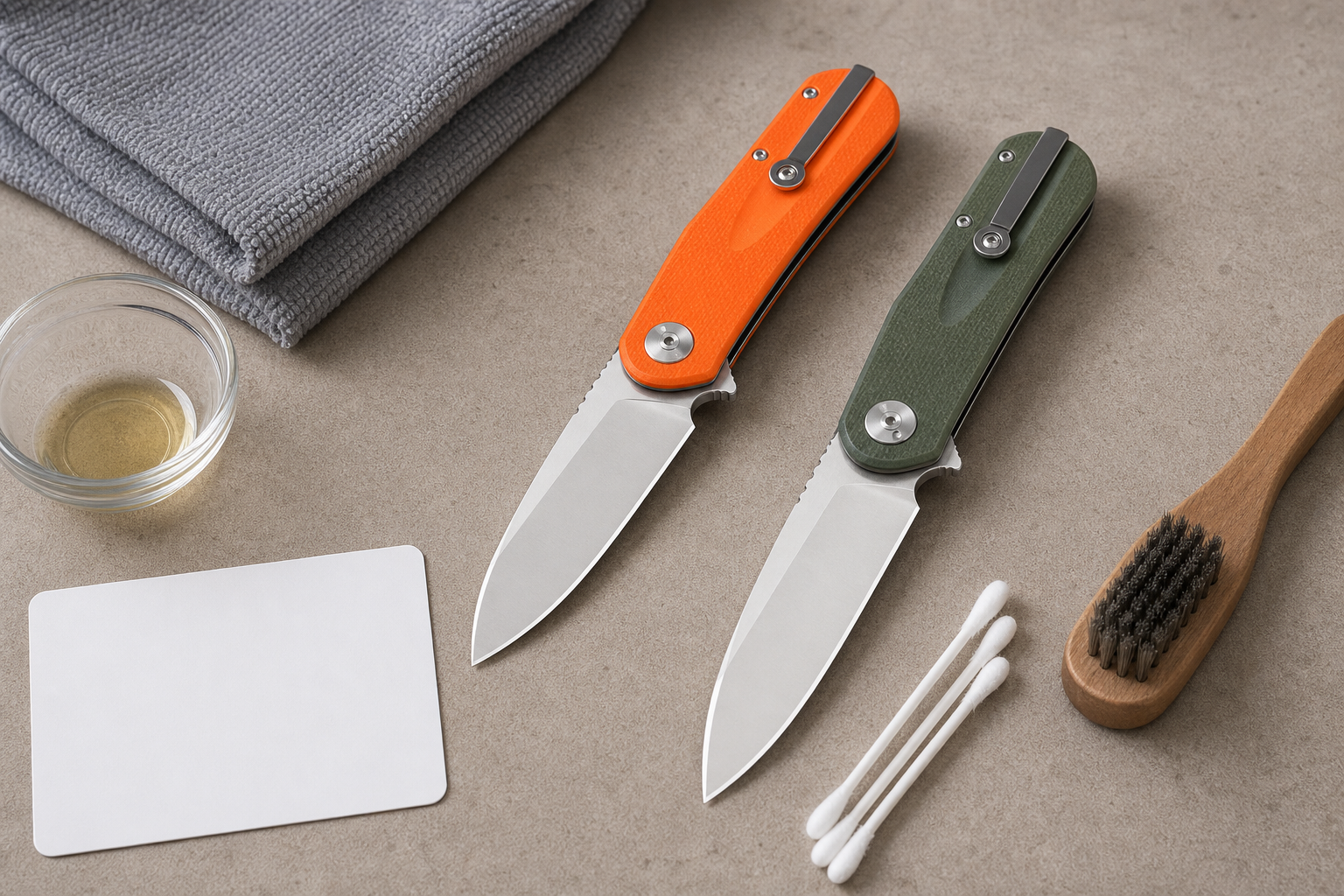 safe knife rust removal care card
