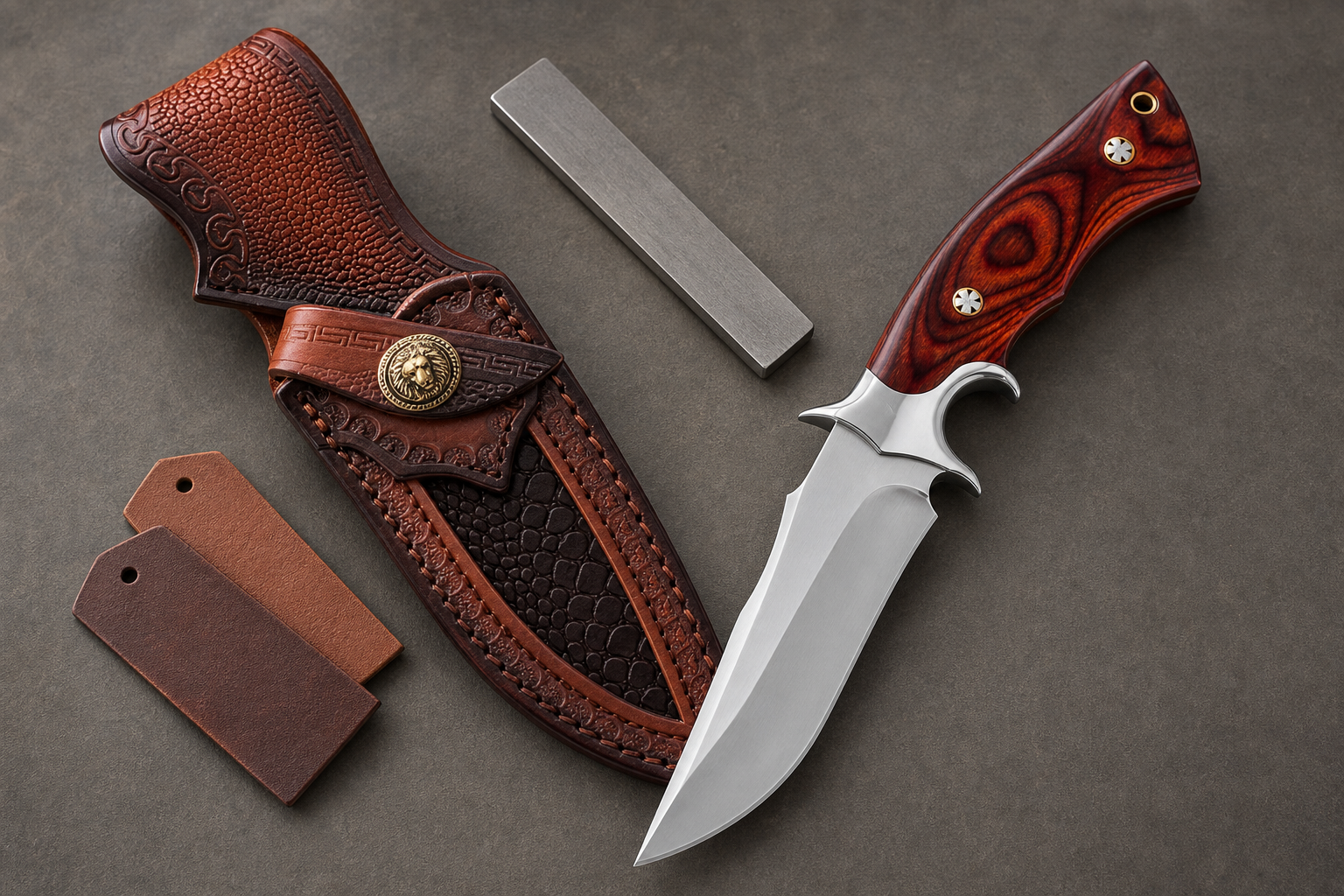 leather sheath fit retention blade coverage
