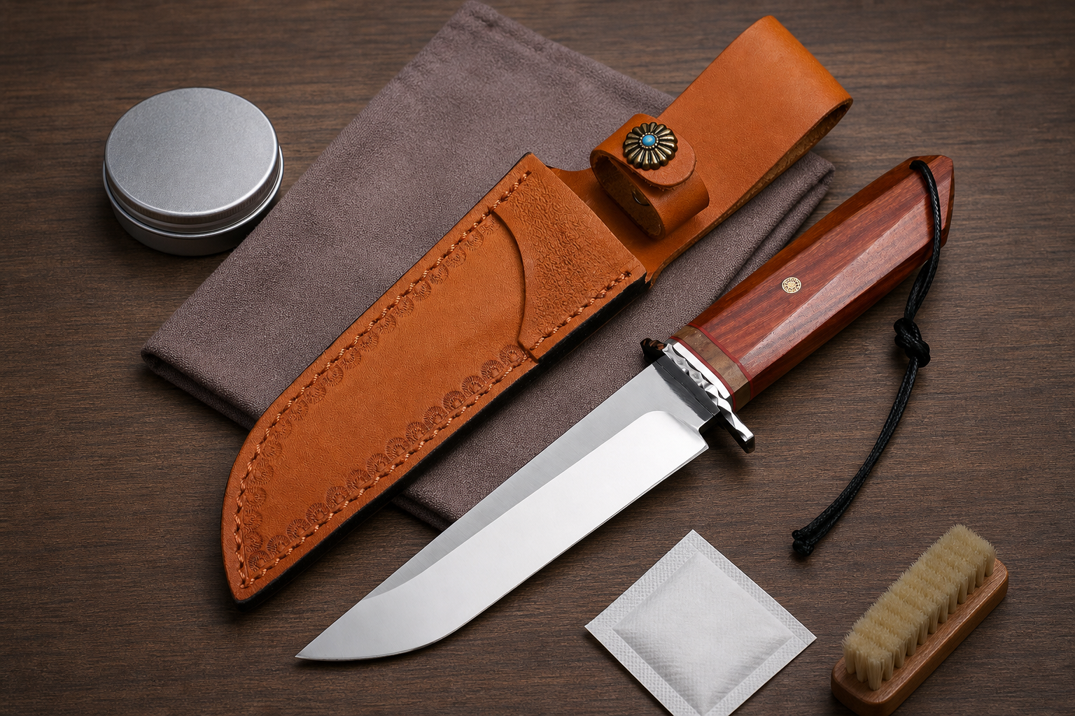 leather sheath moisture corrosion care planning