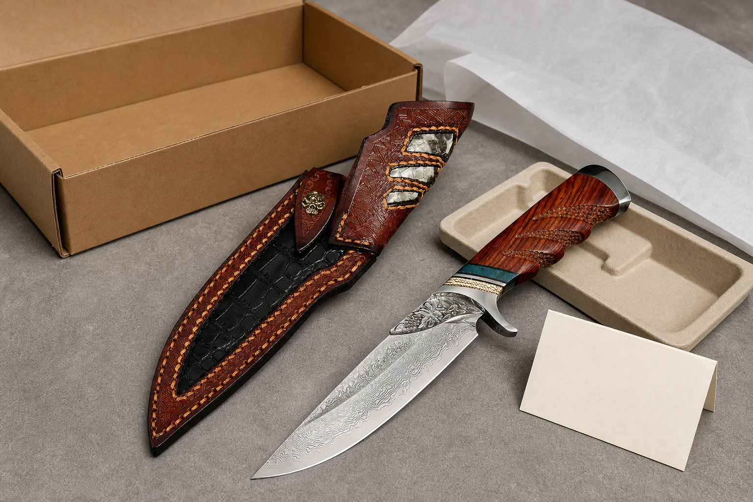 leather sheath packaging instructions