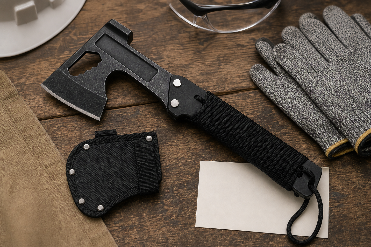 machete safety label PPE notes