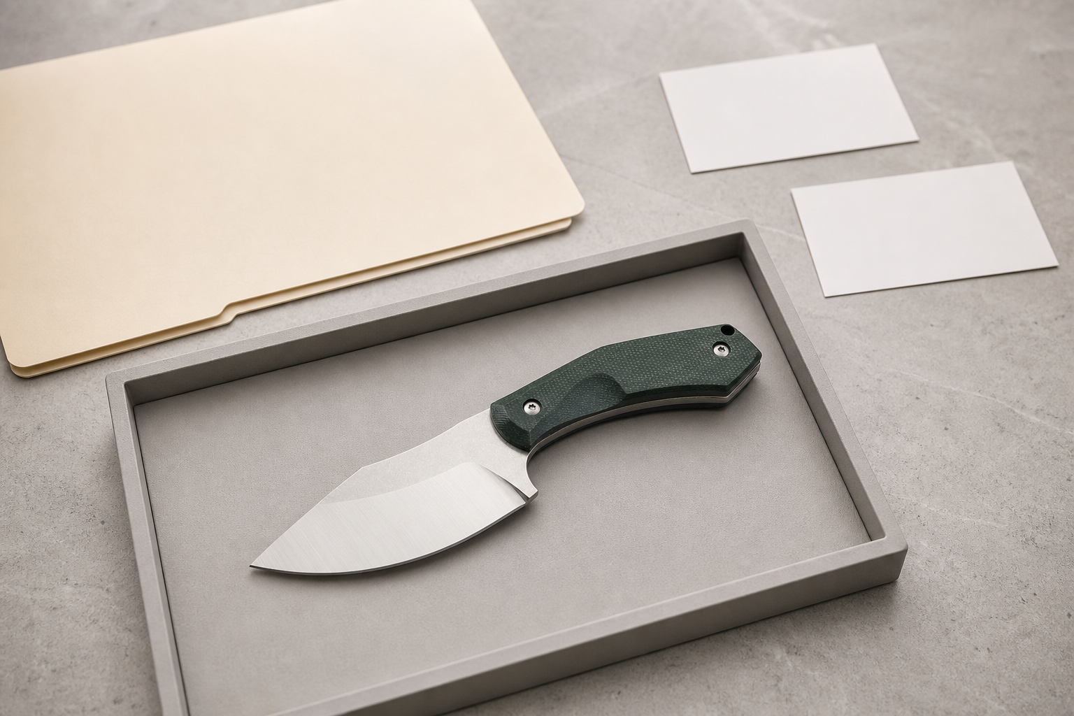 military-inspired field knife project brief