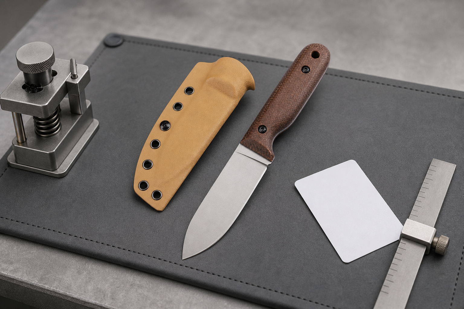 neck knife sheath retention test