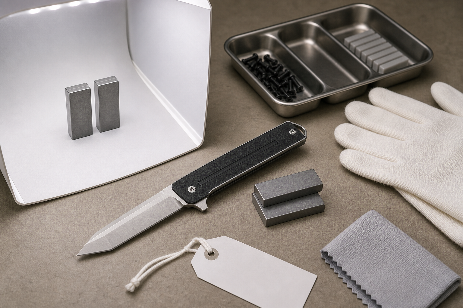 OTF knife final QC inspection