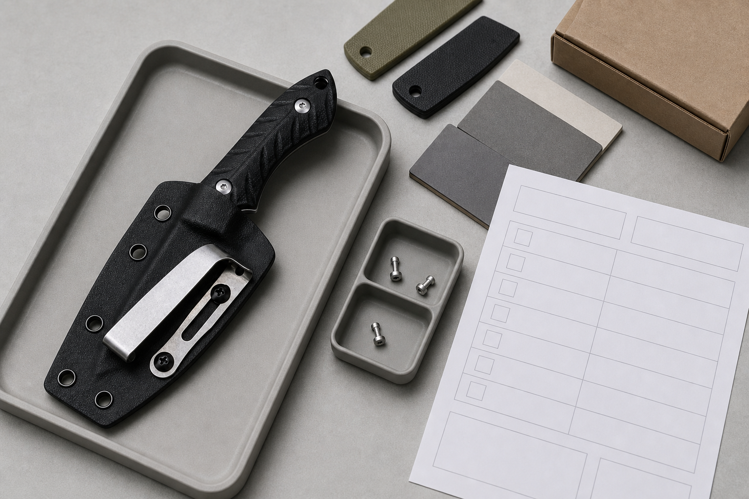 outdoor knife specifications and QC checklist outdoor knife specifications and QC checklist