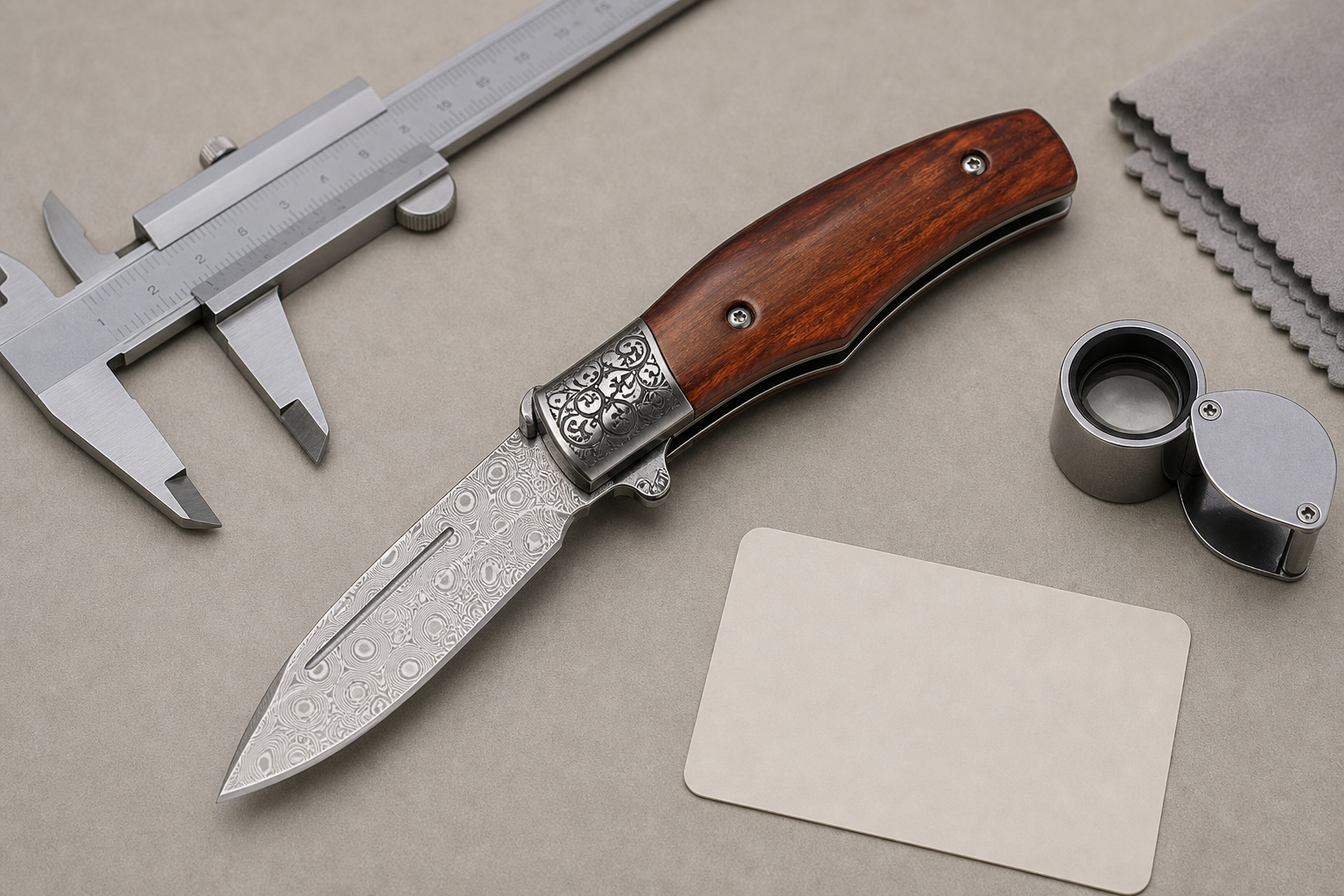 pocket knife closing QC inspection