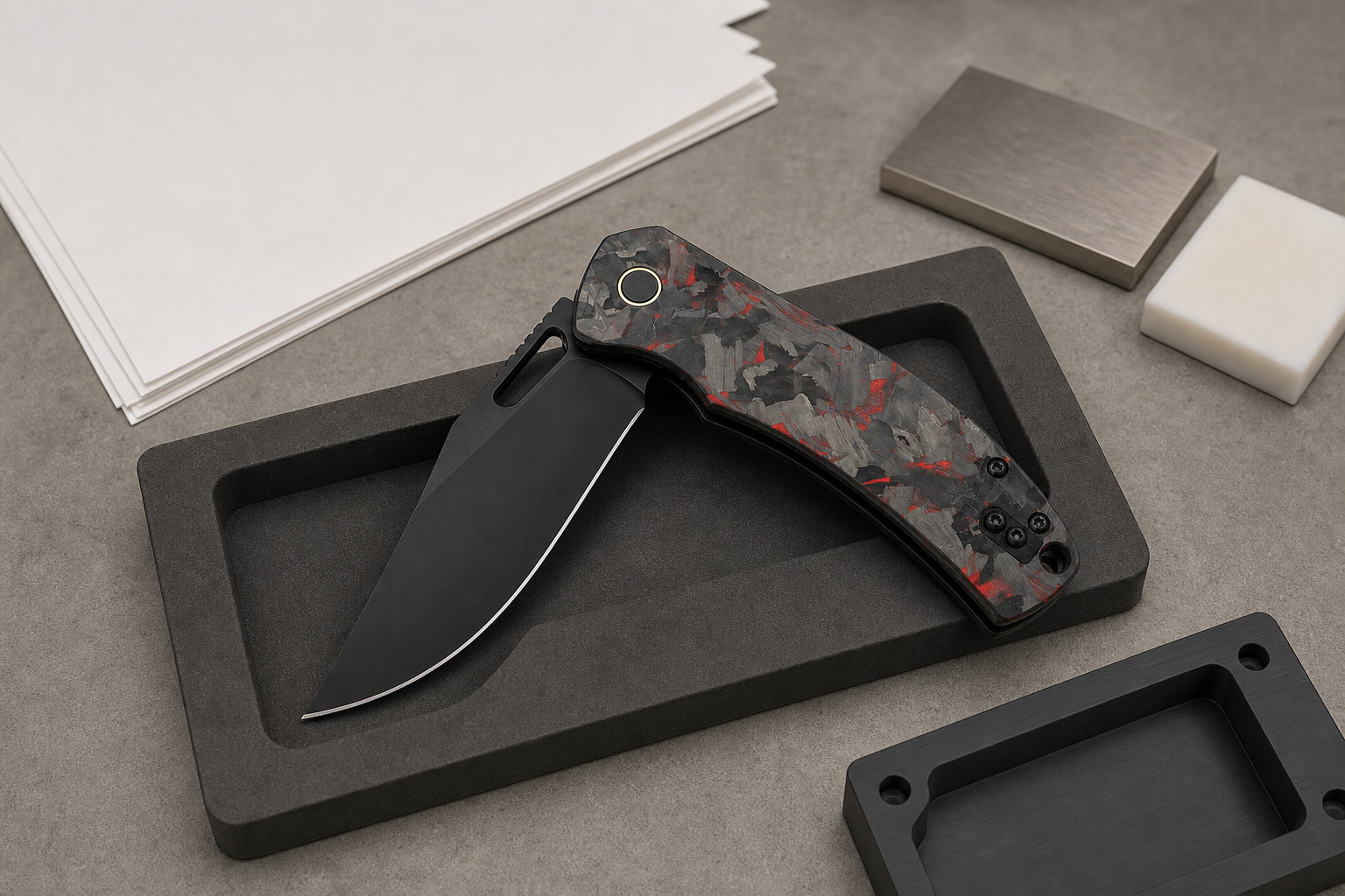 pocket knife edge retention test planning