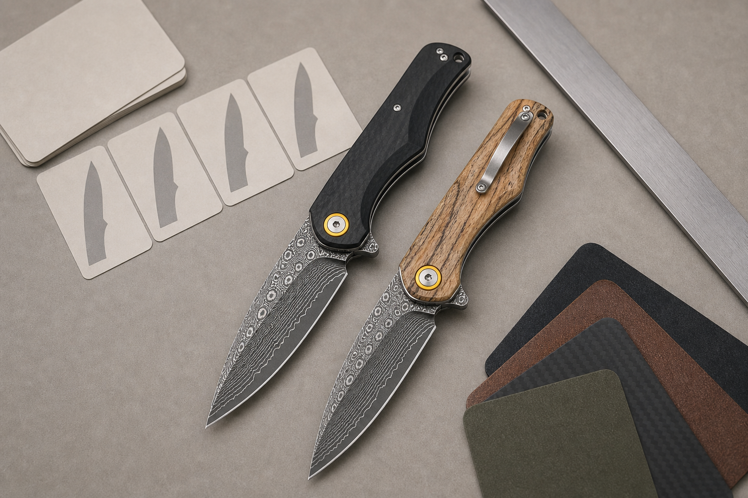 pocket knife blade shape safe description