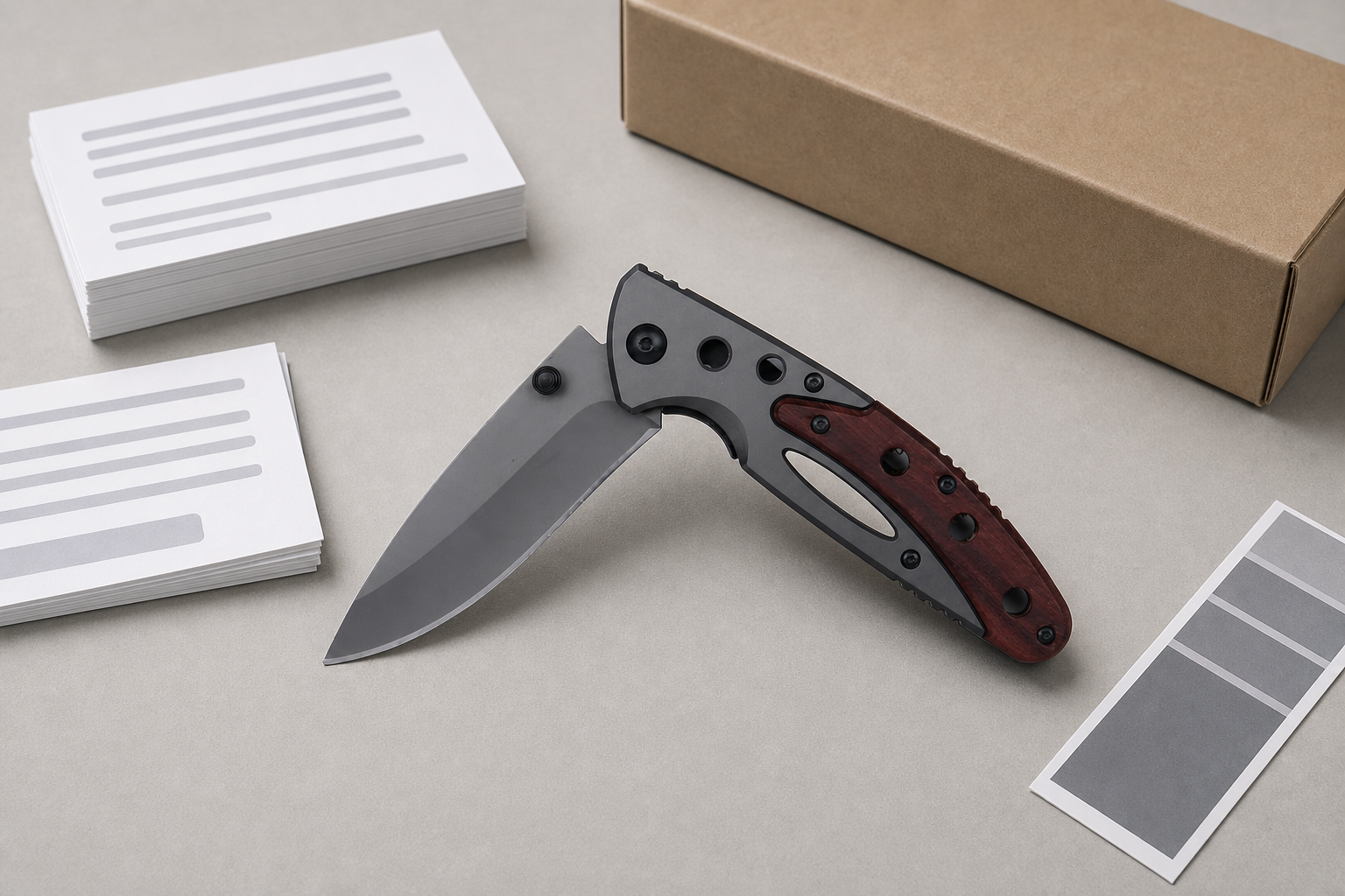 pocket knife legal marketing copy review