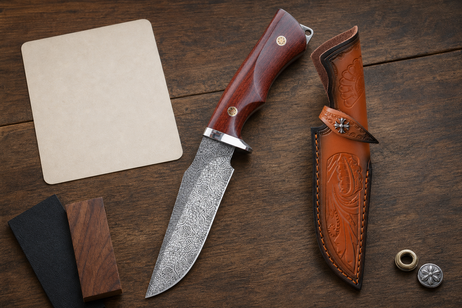 survival knife blade handle sheath specification