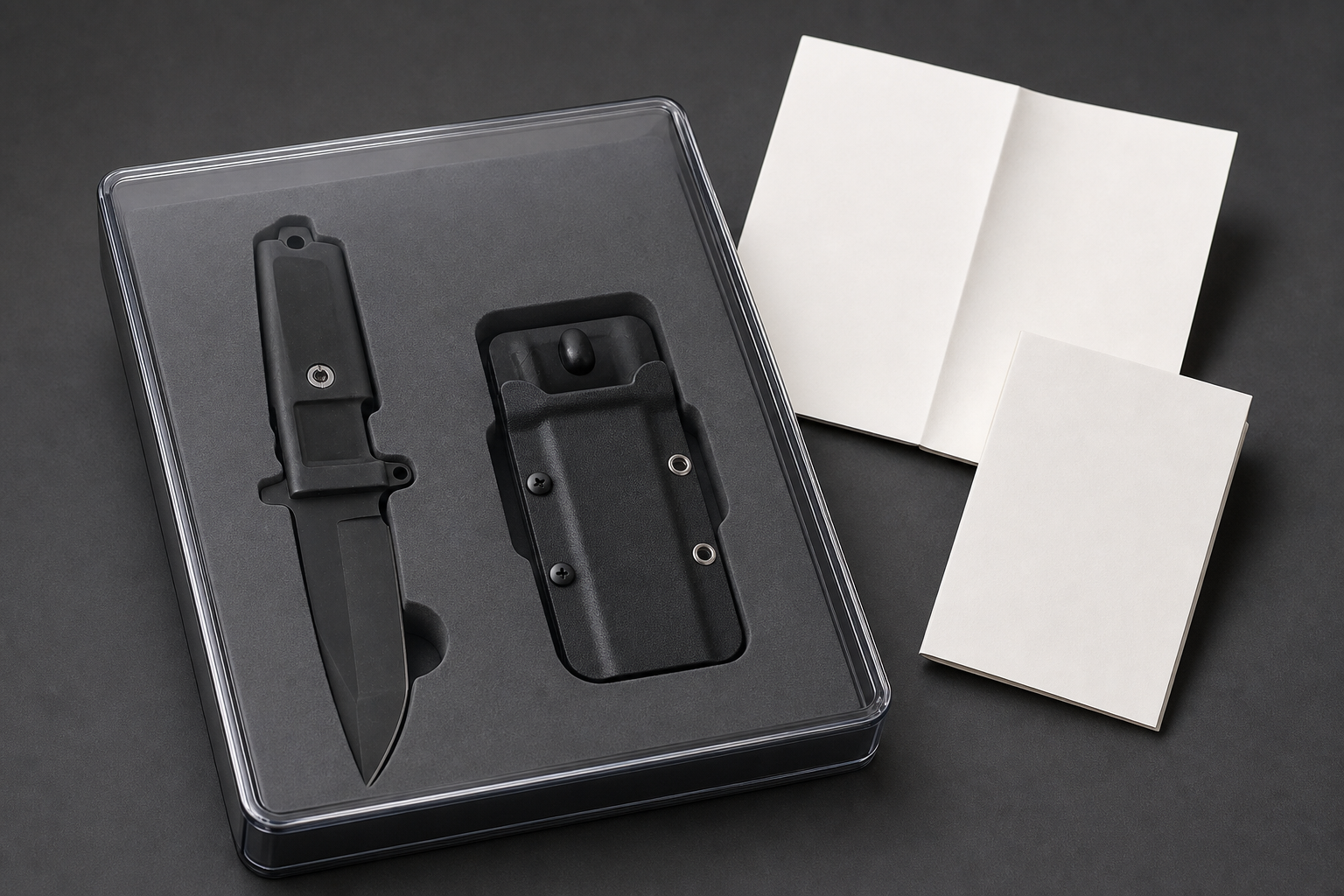survival knife packaging safety information