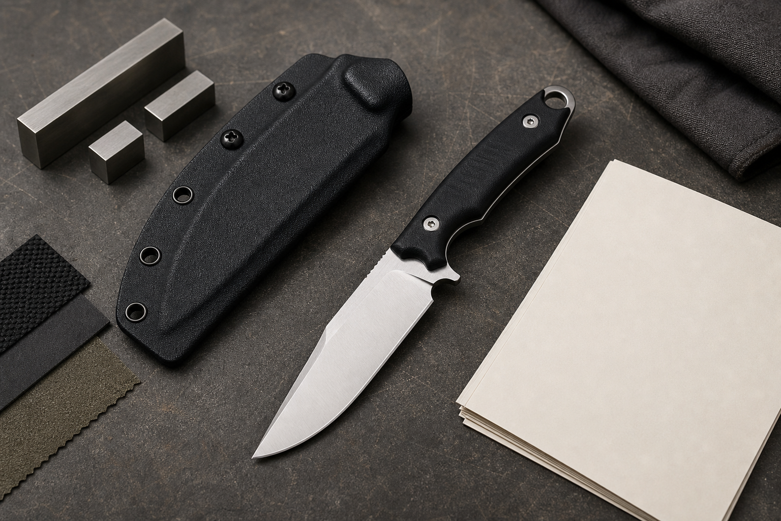 survival knife QC testing plan