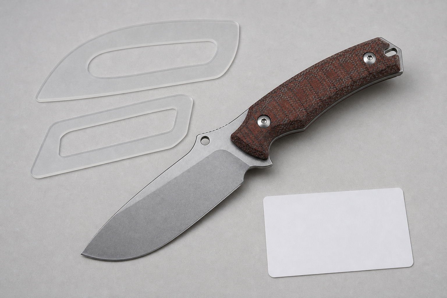 survival style outdoor knife blade geometry