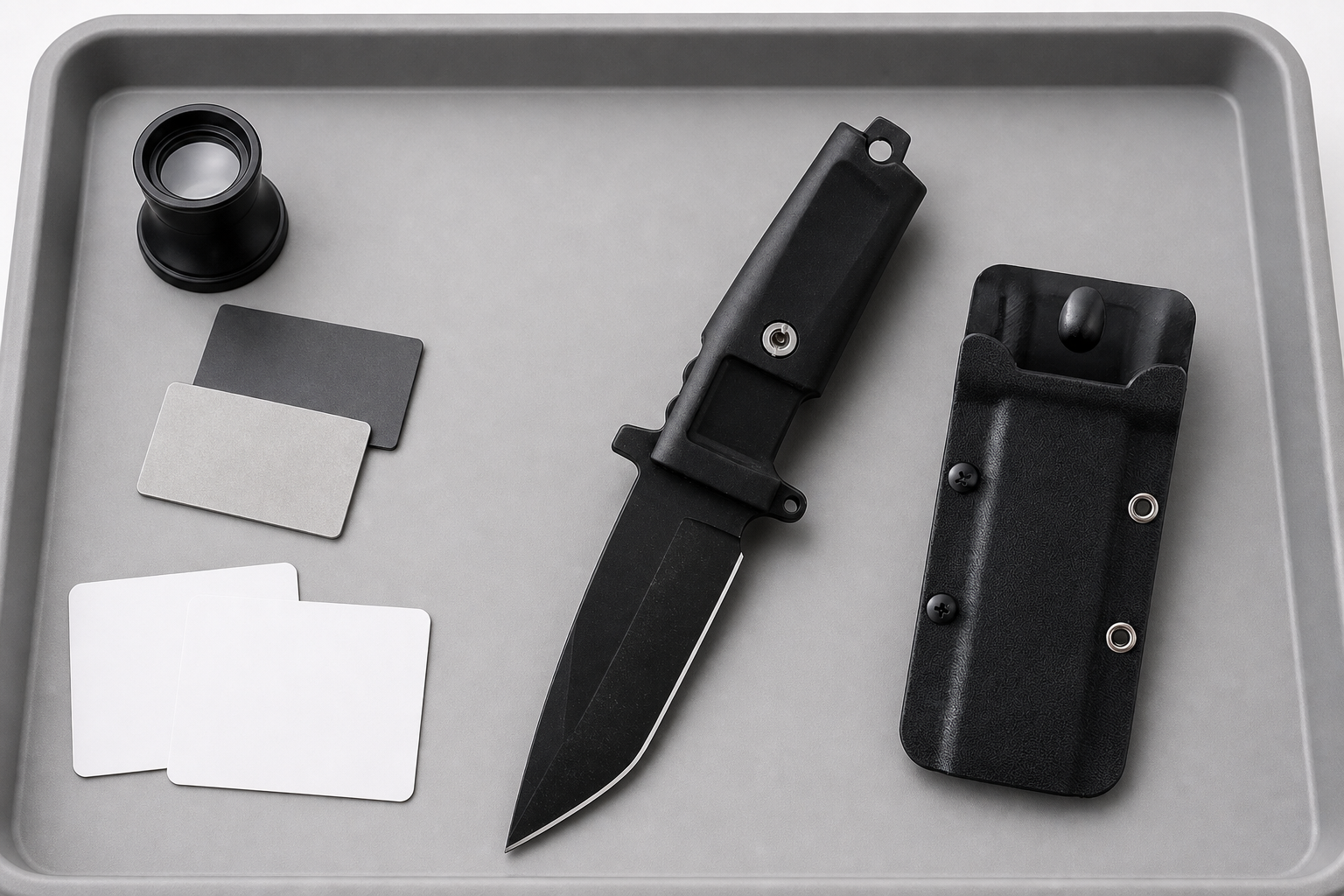 survival style outdoor knife qc inspection