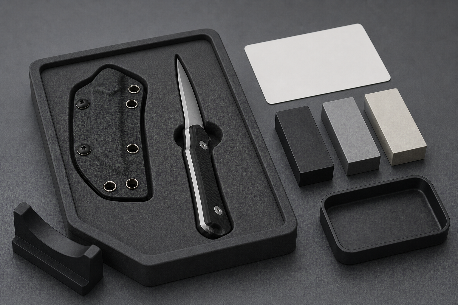 survival-style outdoor knife QC safety checks